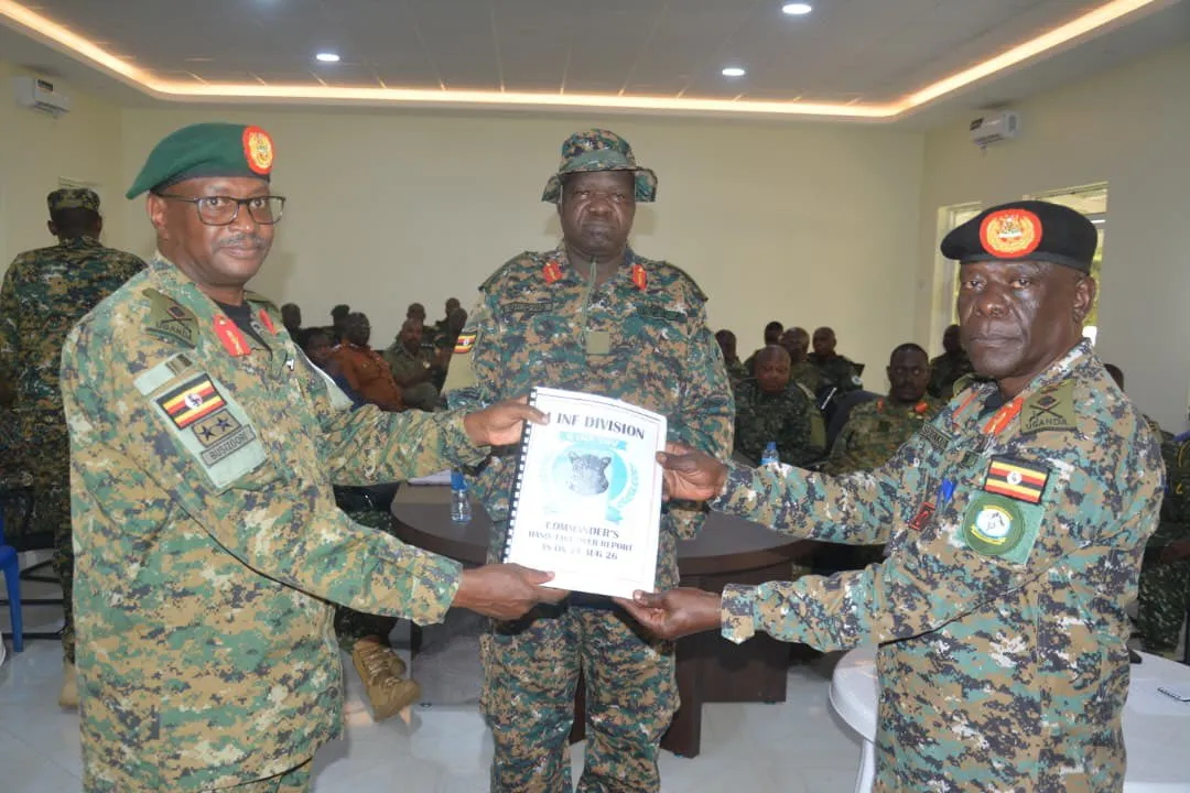 Major General Wilberforce Sserunkuma takes over 4 Division from Major General Felix Busizoori.